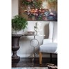 A&B Home Oval Accent Table Gold/Clear: Mid-Century Modern, Glass Top, Metal Frame, Living Room Furniture - 3 of 3