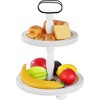 Wooden Decorative Tray Two Tiered Tray Round Serving Tray - 3 of 4