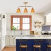 Parrot Uncle 30" Gold Farmhouse Brass Chandelier Ceiling Light 3-Light - 3 of 4