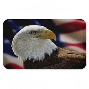 Stupell Industries American Bald Eagle Printed Anti-Fatigue Floor Mat, design by Collin Bogle, 30"x18" - 1 of 4