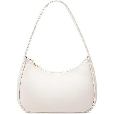 Attop Shoulder Bags for Women, Cute Hobo Tote Handbag Mini Clutch Purse with Zipper Closure Black