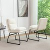 Sapphtopaz Modern Upholstered Dining Chairs Set of 2, Kitchen Chairs with Metal Legs for Kitchen Dining Room - 2 of 4