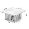 304 Stainless Steel Chimney Cap Cover - Adjustable Fireplace Flue Vent Top with Metal Strips, Screws & Gloves Included - 3 of 4