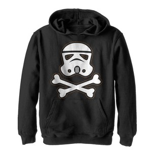 Boy's Star Wars Halloween Stormtrooper Crossbones Pull Over Hoodie - 1 of 3