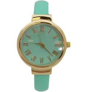 OLIVIA PRATT CLASSY STYLE TEAL BANGLE WATCH - 1 of 4