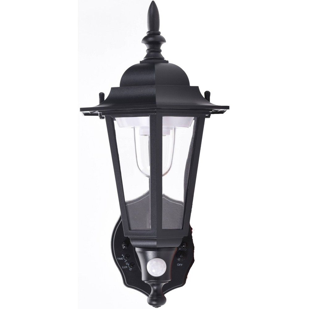 Maxsa Innovations Battery Powered Motion Activated Plastic LED Wall Sconce Black: Outdoor Wall Light Fixture, Weather-Resistant