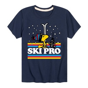 Boys' - Peanuts - Woodstock Ski Pro Short Sleeve Graphic T-Shirt - 1 of 4