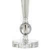 Vienna Full Spectrum Jolie Traditional Table Lamps 26" High Set of 2 Clear Crystal Glass Ivory Pleat Drum Shade for Bedroom Living Room Nightstand - 3 of 4
