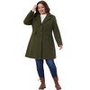Agnes Orinda Women's Plus Size Notch Lapel Single Breasted Trendy Dressy Fall Winter Midi Pea Coat - 3 of 4