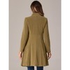 INSPIRE CHIC Women's Velvet A-Line Steampunk Double Breasted Winter Trench Coats - 3 of 4