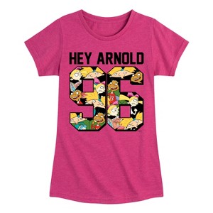 Girls' - Hey Arnold! - Arnold 1996 Fitted Short Sleeve Graphic T-Shirt - 1 of 3