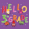 Girl's Crayola Hello 3rd Grade  T-Shirt - Purple Berry - Large - 2 of 4