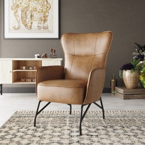 27.5" Wide Accent Chair with Easy Assembly and Durable Construction for Living Room - 1 of 4