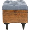 Liam Tufted Cocktail Ottoman  - Safavieh - 4 of 4