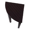 DecoTeak® SnazzyCorner® 18" Teak Wood Shower Corner Stool in Woodland Brown Finish - Target Plus Brown 23"L x 16"D x 18"H - 2 of 4