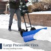 Best Choice Products 36in Hand Snow Pusher w/ 2 Wheels, Adjustable Handle, Blade Angle, Reflective Tape - 4 of 4