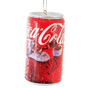Kurt S. Adler 3.0 Inch Santa Coca-Cola Can Cola Drink Tree Ornaments - 1 of 3