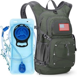 Hydration Backpack with Bladder, Lightweight Hiking Daypack for Hands-Free Water on Trails, High-Flow Bite Valve - 1 of 4