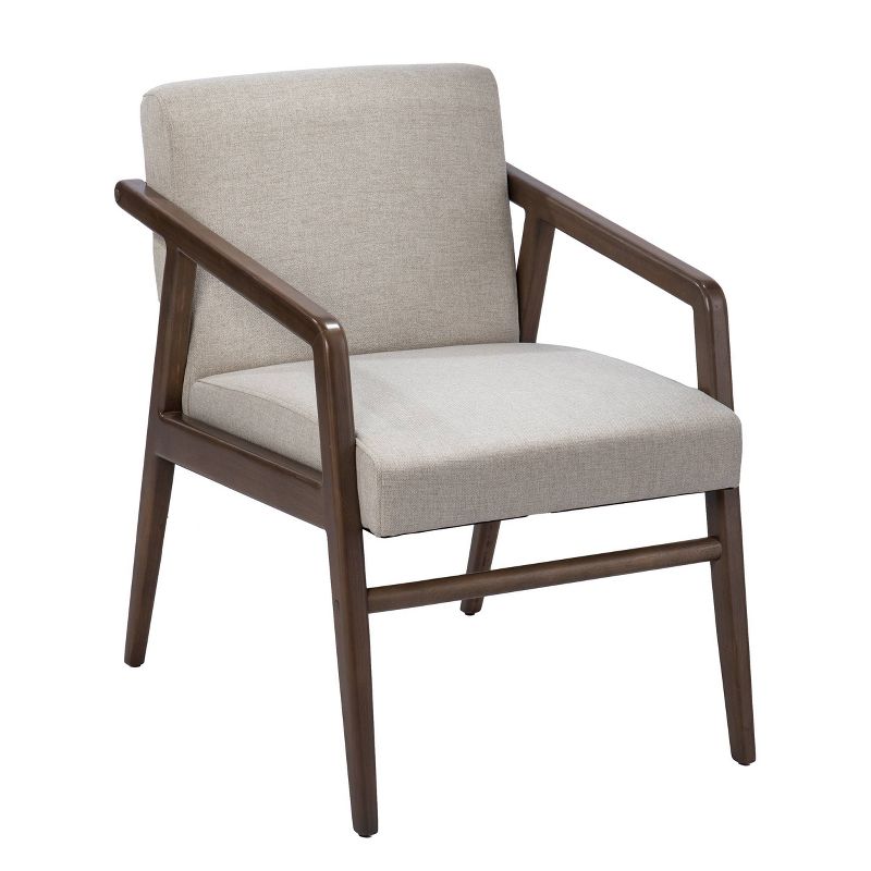Winwest Upholstered Accent Chair Cream/Brown - Aiden Lane, 1 of 11