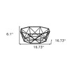 HomeRoots 6" Black Metal Decorative Bowl - 3 of 4