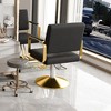 KWPZQEB Hydraulic Salon Chair, 360¡ã Swivel Barber Stylist Chair with Pump, Barber Salon Chair, Non-Tilting Hairdressing Chair for Hair Salons, Black - 4 of 4