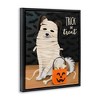 Stupell Industries Dog Wearing Mummy Costume Trick or Treat Halloween  Floating Frame Canvas Art - 2 of 4