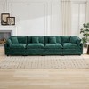 4-Seater Chenille Modular Straight Sectional Sofas with Double-Layer Cushions and Breathable Fabric - 2 of 4
