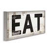 Stupell Industries Eat Typography Vintage Sign Black Framed Giclee Art - 3 of 4