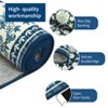 Acekool Area Rugs: Washable Non-Slip Vintage Floral Botanical Carpet, Soft Low Pile Foldable Stain Resistant Rugs for Living Room, Bedroom, Home - 4 of 4