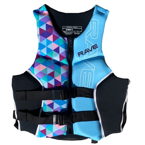 X Small O'Brien Impulse Teal Adult Women Neo Biolite Wakeboard Life Jacket Vest 