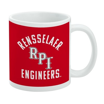 Rensselaer Polytechnic Institute Red Hawks Logo Ceramic Coffee Mug Novelty Gift Mugs for Coffee Tea and Hot Drinks 11oz White