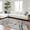 HomeRoots 7' X 10' Taupe Gray And Ivory Abstract Stain Resistant Area Rug - 2 of 4