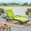 GDFStudio Olivia Outdoor Water Resistant Fabric Chaise Lounge Cushion - 2 of 4