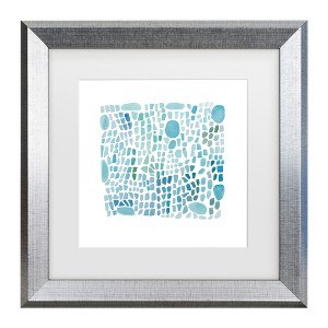 Trademark Fine Art - Louise van Terheijden Seaglass Matted Framed Art - 1 of 4