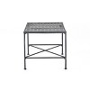 GDFStudio Lockett Stylish Outdoor Iron Coffee Table with Metal Weave Top, Black Brushed Silver - 4 of 4