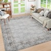 Vintage Washable Large Area Rug for Bedroom Living Room, Bordered Non Slip Floor Carpet for Dining Room, Retro Accent Throw Mat - 2 of 4