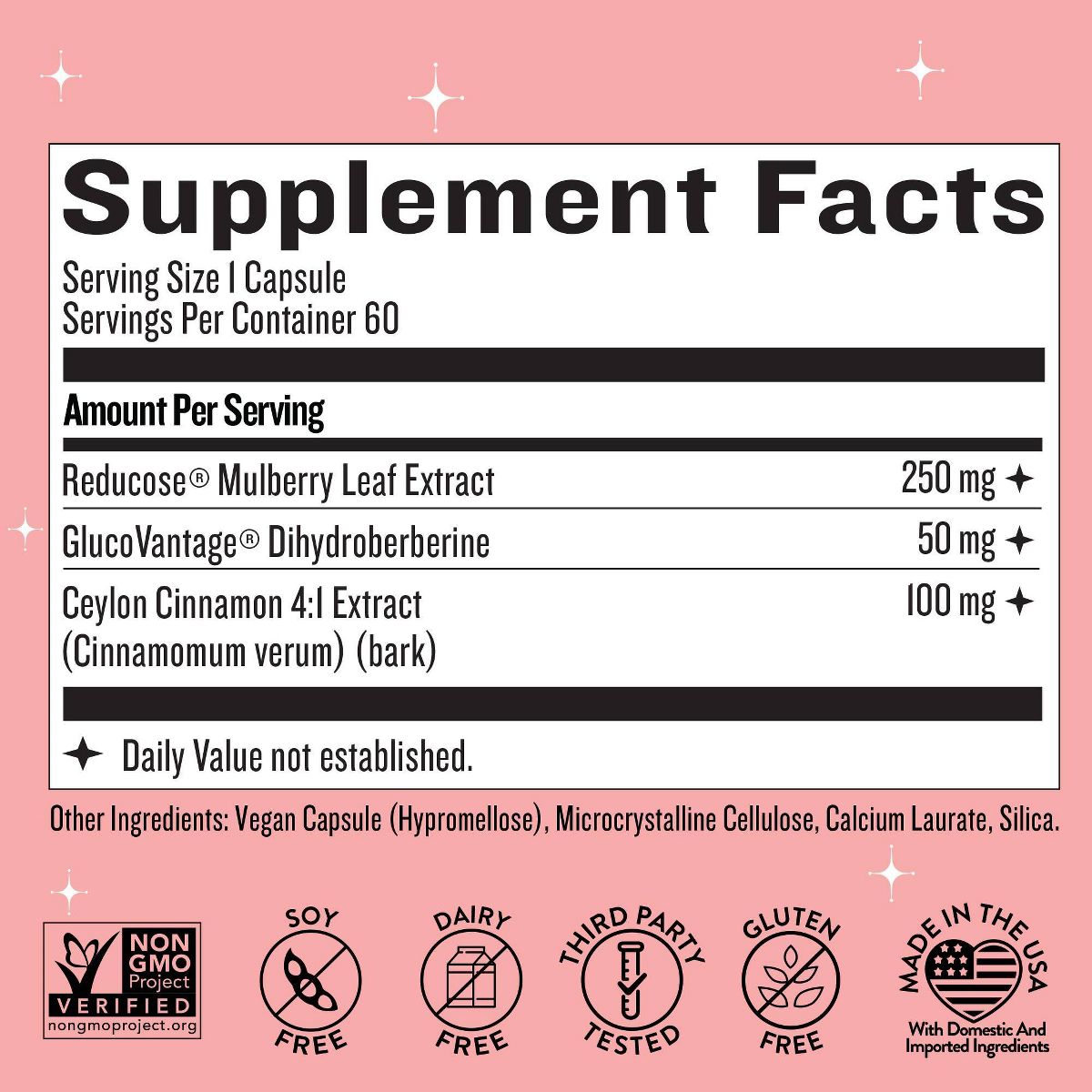 Legendairy Milk Sugar Babe Carb Management Dietary Supplement Capsules - 60ct - thumbnail 3