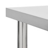 vidaXL Kitchen Work Table with Wheels 23.6"x17.7"x33.5" Stainless Steel - 4 of 4