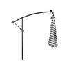 WestinTrends 10 Ft Outdoor Patio Solar LED Cantilever Umbrella with Base Weights - 3 of 3