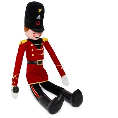 FAO Schwarz Toy Plush Doll Soldier White