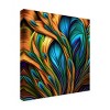 Canvas Wall Art - Tina Lavoie 'Peacock Abstract' Wall Art for Living Room, Bedroom, or Office Décor by Trademark Fine Art - 24 x 24 Inches - 2 of 4