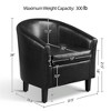 Yaheetech Set of 2 Faux Leather Club Chair, Contemporary Style for Living Room, Bedroom, Reception Room - 3 of 4