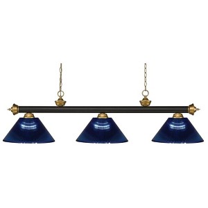 Z-Lite Riviera 3 - Light Island Pendant Light in  Bronze/Satin Gold - 1 of 1