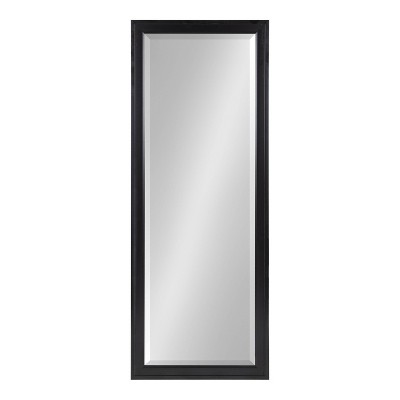 19.5" x 51.5" Bosc Full Length Wall Mirror Black - DesignOvation