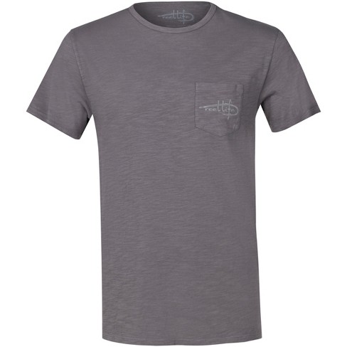 Reel Life Stinson Slub Pocket Adventure Wave T-shirt - Silver