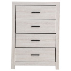 Okak 4-Drawer Dresser 32" Wide Coastal Style Storage Chest with Easy-Glide Drawers, Maximized Surface for Decor, Versatile Bedroom Organizer - 1 of 4
