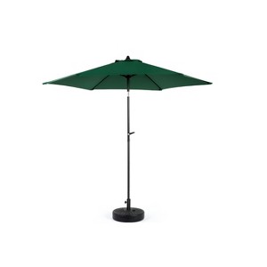 Cesicia 9FT Brown Outdoor Patio Umbrella with Push Button Tilt and Crank backyard, poolside and beach (Base Not Included) - 1 of 4