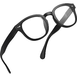 grinderPUNCH Classic Reading Glasses for Women and Men Stylish Lightweight Readers Round Readers for Women and Men (Black, 1, x) - 1 of 4