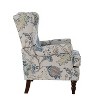 Set of 2 Umberto Traditional Accent Armchair with Turned Legs | ARTFUL LIVING DESIGN - 3 of 4