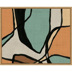 Amanti Art Abstract Stained Glass I by June Erica Vess Framed Canvas Wall Art - 1 of 4